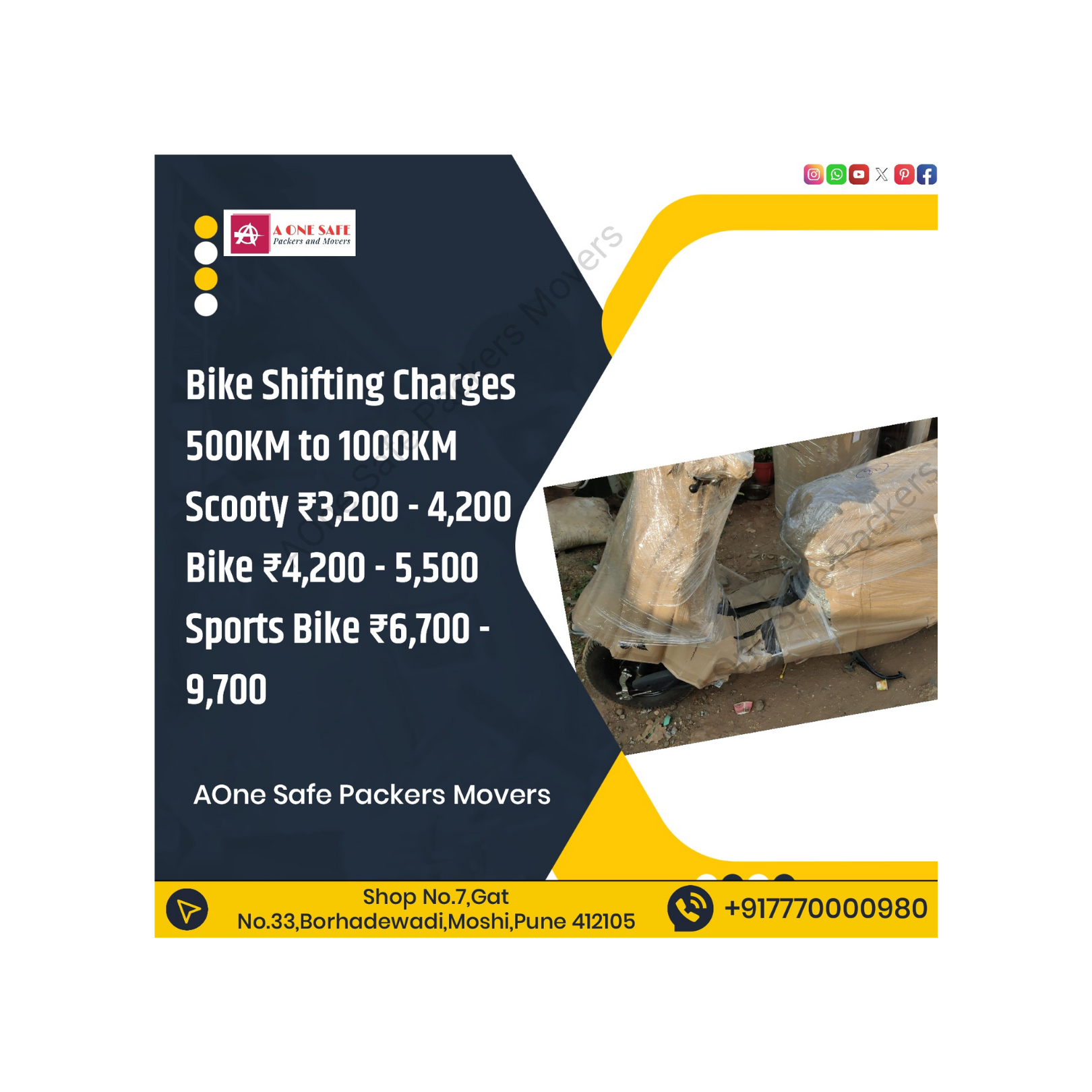 Bike Transport Services Pune